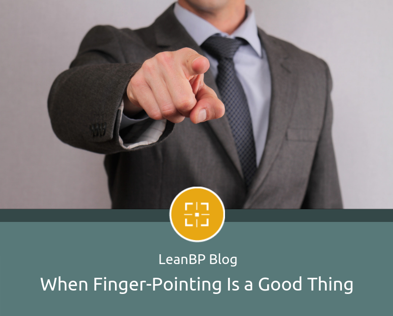 image of businessman pointing finger
