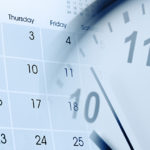 images of a calendar and a clock