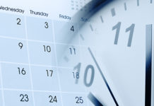 images of a calendar and a clock
